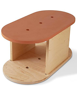 Babai Toys Montessori Anti-slip Wooden StepStool - Burnt - Stimulates the Autonomy and Imagination of your Child Chairs