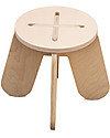 Babai Toys Montessori Wooden Cross Stool for Children - Pink - Stimulates the Autonomy and Imagination of your Child Stools