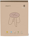 Babai Toys Montessori Wooden Cross Stool for Children - Pink - Stimulates the Autonomy and Imagination of your Child Stools