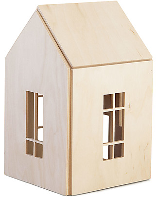 Babai Toys Wooden Dollhouse on the Magnets - Natural - Large Size - Fun and Beautiful to See Dolls Houses
