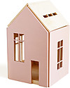 Babai Toys Wooden Dollhouse on the Magnets - Pink - Large Size - Fun and Beautiful to See Dolls Houses