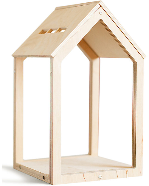 Babai Toys Wooden Dollhouse on the Magnets - Pink - Large Size - Fun and Beautiful to See Dolls Houses