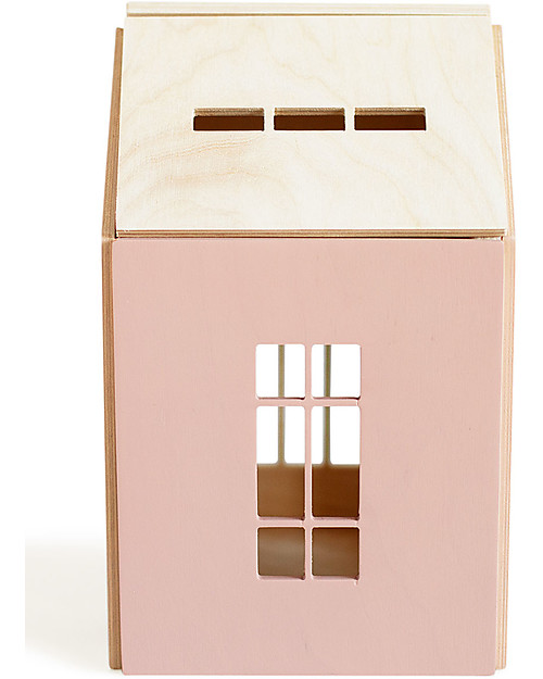 Babai Toys Wooden Dollhouse on the Magnets - Pink - Large Size - Fun and Beautiful to See Dolls Houses