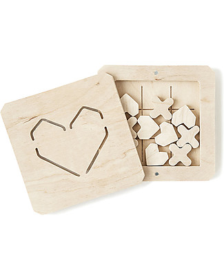 Babai Toys Wooden Tic Tac Toe - Love Is… - for Whole Family Traditional Toys