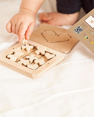 Babai Toys Wooden Tic Tac Toe - Love Is… - for Whole Family Traditional Toys