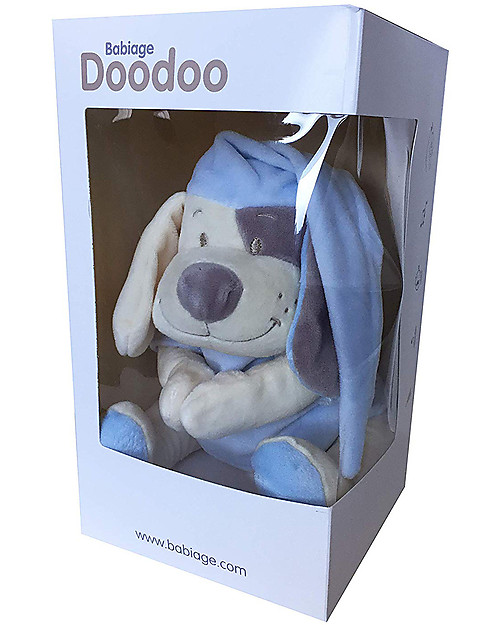 Babiage Babiage Doodoo Dog, Light Blue - Repeat the Womb Sound! Soft Toys