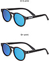 Babiators Blue Collection Sunglasses, The Agent - Black Keyhole/Polarized Dark Blue Lens - 100% UV Protection Sunglasses