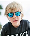 Babiators Blue Collection Sunglasses, The Agent - Black Keyhole/Polarized Dark Blue Lens - 100% UV Protection Sunglasses