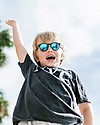 Babiators Blue Collection Sunglasses, The Agent - Black Keyhole/Polarized Dark Blue Lens - 100% UV Protection Sunglasses