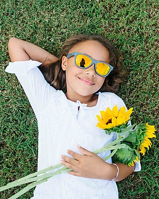 Babiators Blue Collection Sunglasses, The Islander - Grey Keyhole/Polarized Orange Lens - 100% UV Protection - 1 Years Lost & Found Guarantee Sunglasses