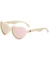 Babiators Hearts Sunglassess - Sweet Cream with Rose Gold Mirrored Lenses - 100% UV Protection Sunglasses