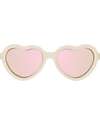 Babiators Hearts Sunglassess - Sweet Cream with Rose Gold Mirrored Lenses - 100% UV Protection Sunglasses
