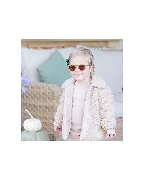 Babiators Keyhole Sunglasses - Cocoa Cloud - Amber Lens - 100% UV Protection Sunglasses