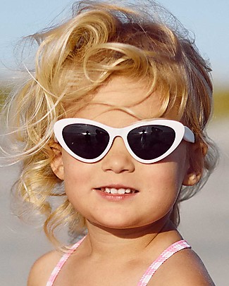 Babiators Original Cat-Eye Sunglasses - Wicked White - 100% UVA and UVB Protection Sunglasses