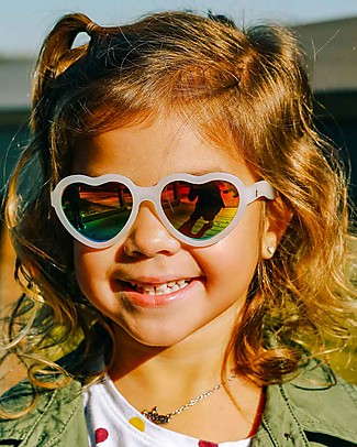 Babiators Original Hearts Sunglasses - Rainbow Bright - 100% UVA and UVB Protection Sunglasses