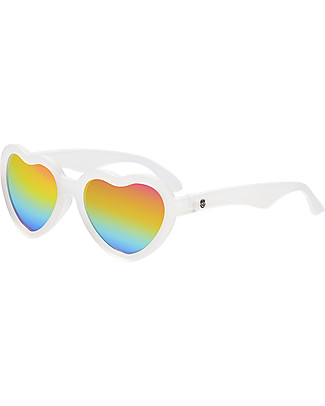 Babiators Original Hearts Sunglasses - Rainbow Bright - 100% UVA and UVB Protection Sunglasses