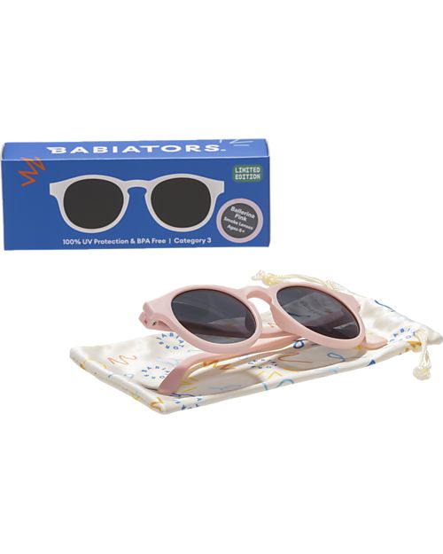 Babiators Original Keyhole Sunglasses - Ballerina Pink - 100% UVA and UVB Protection Sunglasses