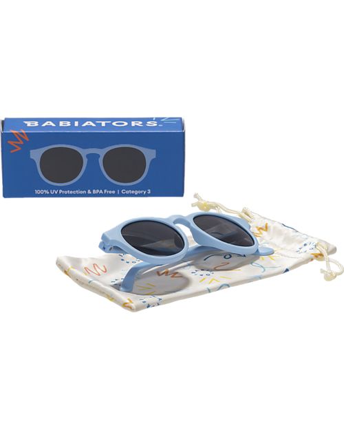 Babiators Original Keyhole Sunglasses - Bermuda Blue - 100% UVA and UVB Protection Sunglasses