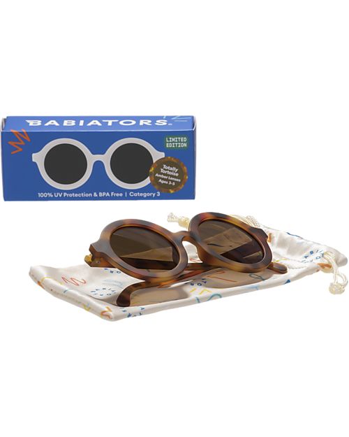 Babiators Original Round Sunglasses - Totally Tortoise - 100% UVA and UVB Protection Sunglasses