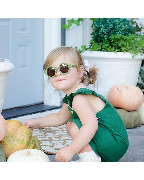 Babiators Round  Sunglassess - Wild Moss with Smoke Lenses - 100% UV Protection Sunglasses