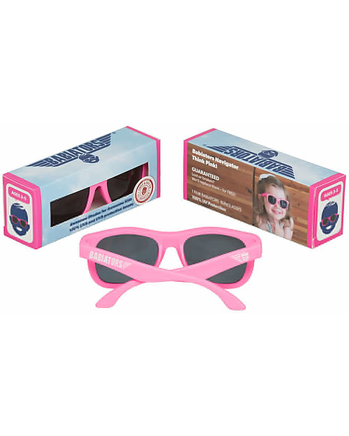 Babiators Sunglasses Original Navigators - Think Pink - 100% UV Protection - 1 Years Lost & Found Guarantee Sunglasses