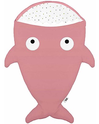 Baby Bites Shark Footmuff for Babies - Pink - Organic Cotton Sleeping Bags