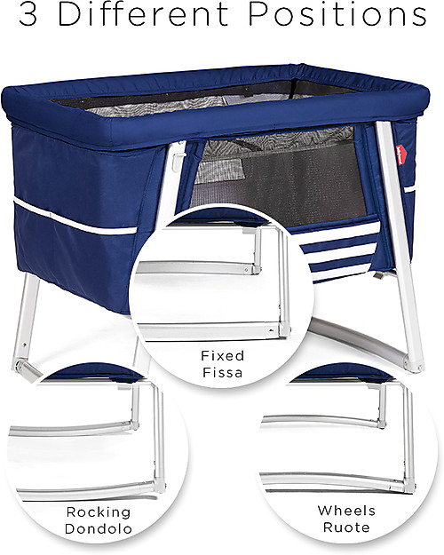 Baby Home Air Cot - Graphite - Super light, transportable  Also has wheels or can rock Travel Cots