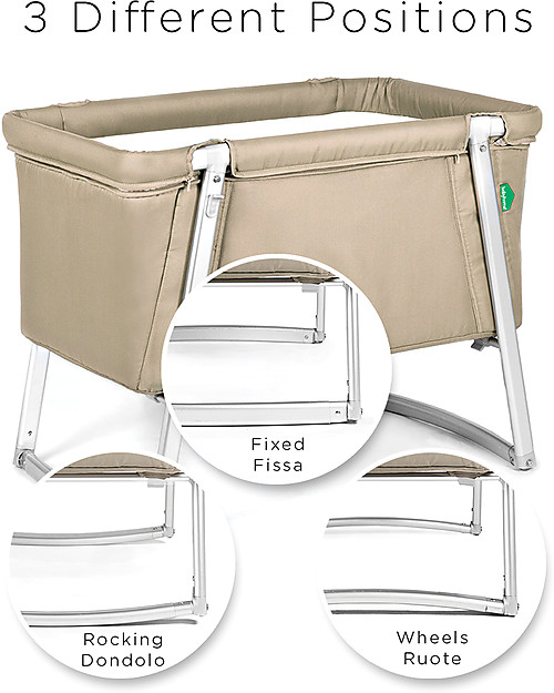 Baby Home Dream Cot - Red - Super light, transportable Also has wheels or can rock Cribs & Moses Baskets