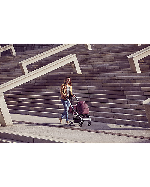 Baby Home Nest Kit for Baby Home Vida Stroller, Black/Silver - Lets you use your stroller from birth! Pram Systems