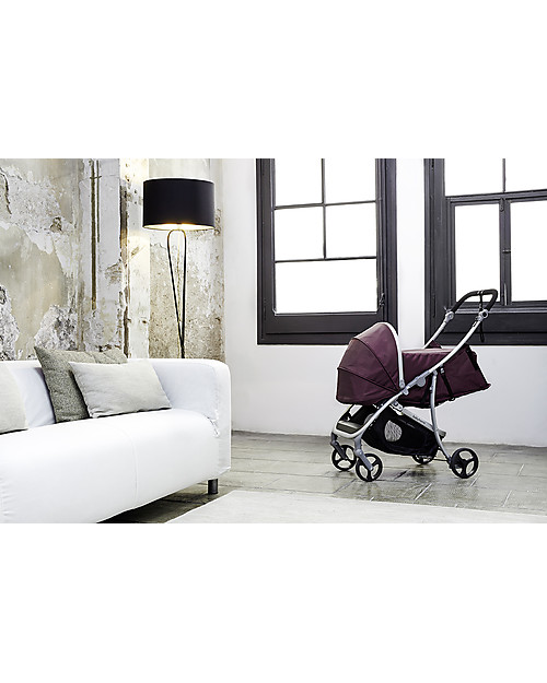 Baby Home Nest Kit for Baby Home Vida Stroller, Black/Silver - Lets you use your stroller from birth! Pram Systems