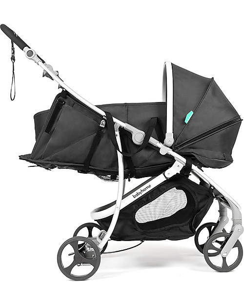 Baby Home Nest Kit for Baby Home Vida Stroller, Black/Silver - Lets you use your stroller from birth! Pram Systems