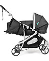 Baby Home Nest Kit for Baby Home Vida Stroller, Black/Silver - Lets you use your stroller from birth! Pram Systems