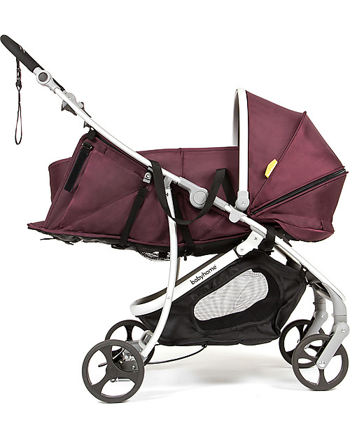 Baby Home Nest Kit for Baby Home Vida Stroller, Purple - Lets you use your stroller from birth! Pram Systems