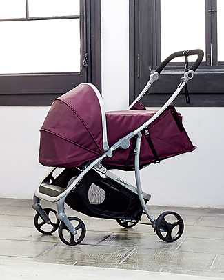 Baby Home Nest Kit for Baby Home Vida Stroller, Purple - Lets you use your stroller from birth! Pram Systems