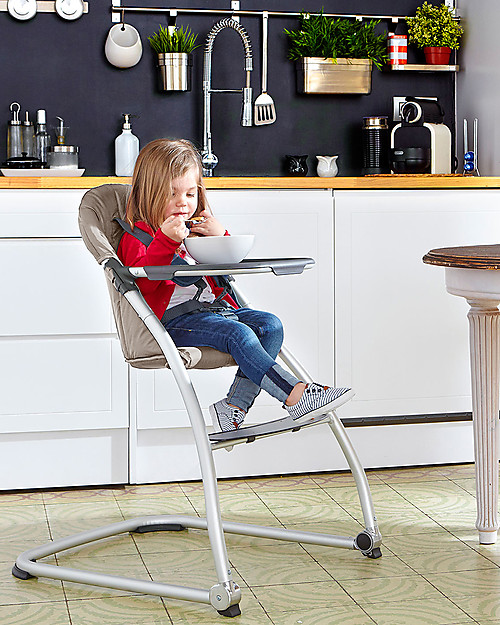 Baby Home Taste Highchair - Sand - Light and Space-saving! High Chairs