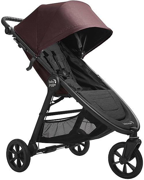 Baby Jogger City Mini GT2 Baby Stroller, Brick Mahogany - 3 wheels, Manageable in Any Tracks! Lights Strollers