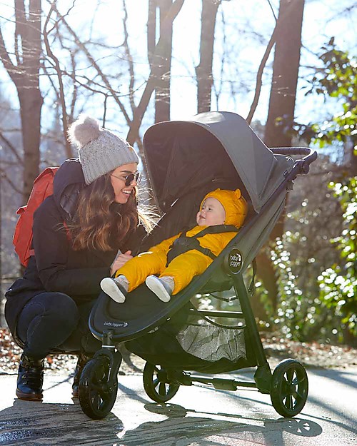 Baby Jogger City Mini GT2 Baby Stroller, Stone Grey - 3 wheels, Manageable in Any Tracks! Lights Strollers