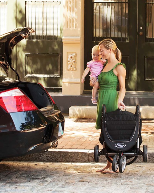 Baby Jogger City Mini™ 3 Baby Stroller - Crimson/Gray - Quick Fold Technology - For City Life! Lights Strollers