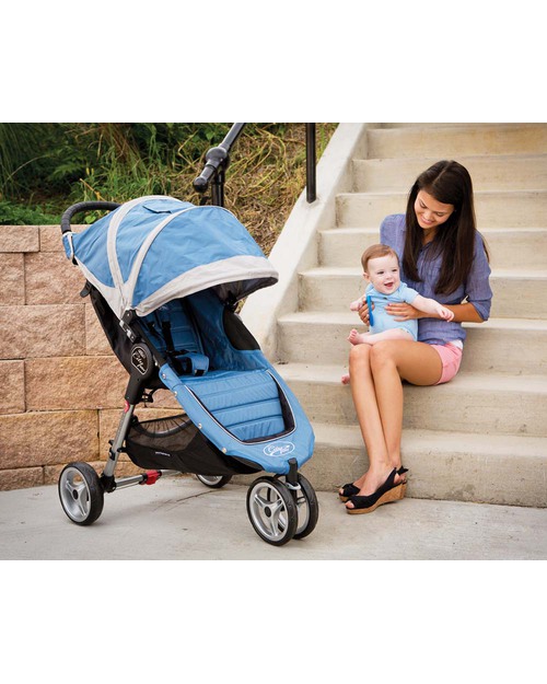Baby Jogger City Mini™ 3 Baby Stroller - Crimson/Gray - Quick Fold Technology - For City Life! Lights Strollers