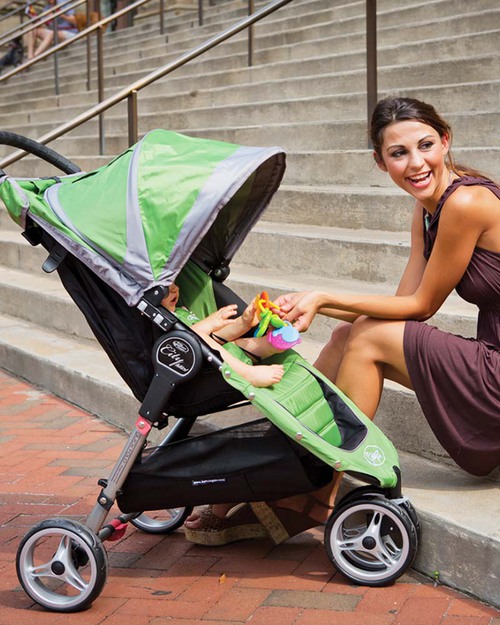 Baby Jogger City Mini™ 3 Baby Stroller - Crimson/Gray - Quick Fold Technology - For City Life! Lights Strollers