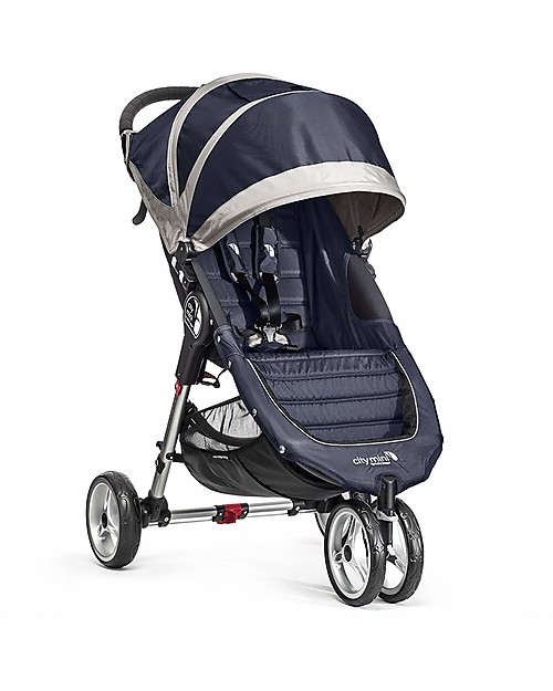 Baby Jogger City Mini™ 3 Baby Stroller - Navy Blue/Gray - Quick Fold Technology - For City Life! Lights Strollers