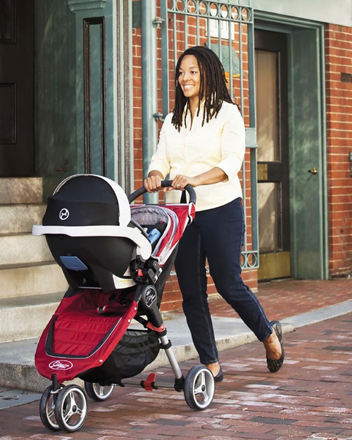 Baby Jogger City Mini™ 3 Baby Stroller - Sand/Stone - Quick Fold Technology - For City Life! Lights Strollers