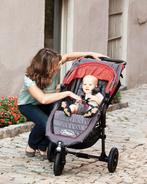 Baby Jogger City Mini™ GT Baby Stroller - Black - Quick Fold Technology - For All Terrains! Lights Strollers