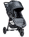 Baby Jogger City Mini™ GT Baby Stroller - Charcoal/Denim - Quick Fold Technology - For All Terrains! Lights Strollers