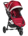 Baby Jogger City Mini™ GT Baby Stroller - Crimson/Gray - Quick Fold Technology - For All Terrains! Lights Strollers