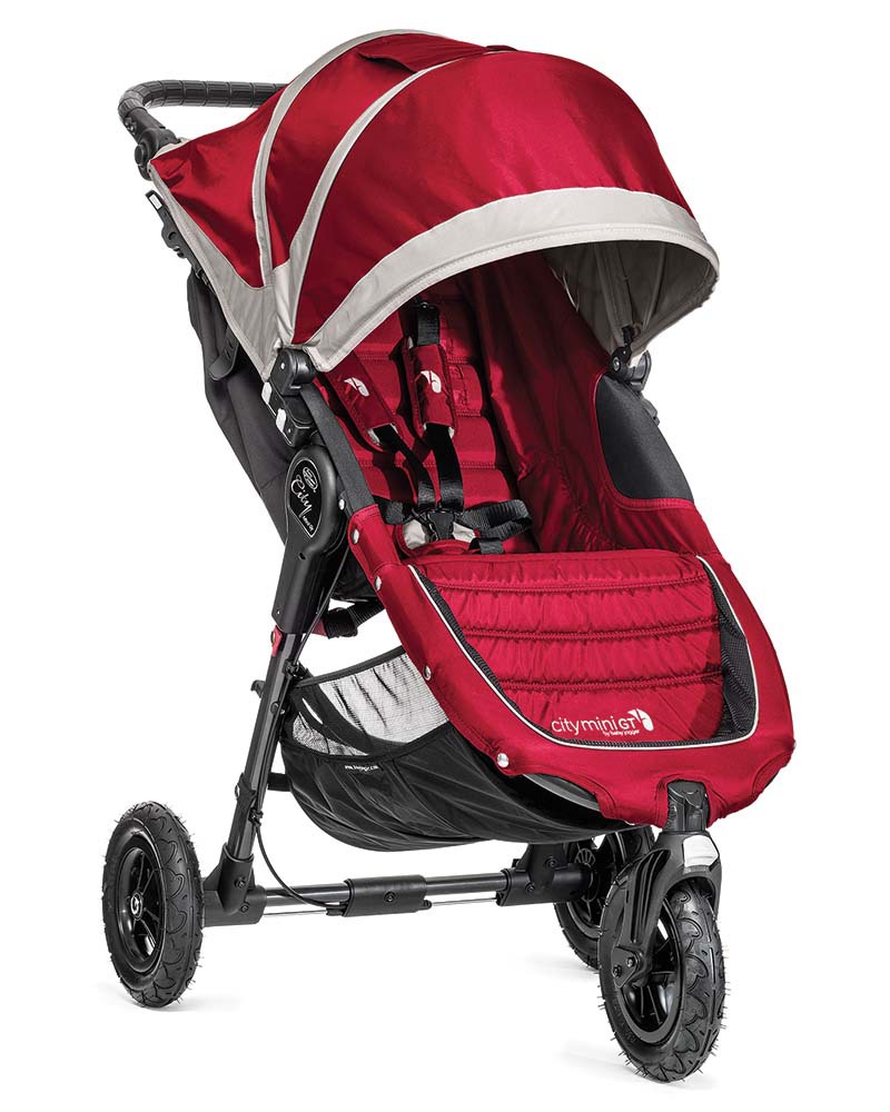 Baby Jogger City Mini™ GT Baby Stroller - Crimson/Gray - Quick ...