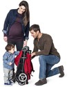 Baby Jogger City Mini™ Zip Baby Stroller - Black - 3D Fold Technology - For All Terrains! Lights Strollers