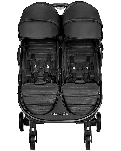 Baby Jogger City Tour2 Double Baby Stroller, Jet - Even for Babies of Different Ages! Double Pushchairs