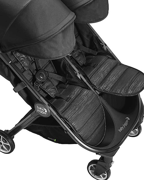 Baby Jogger City Tour2 Double Stroller - Pitch Black - Light and Compact! Double Pushchairs