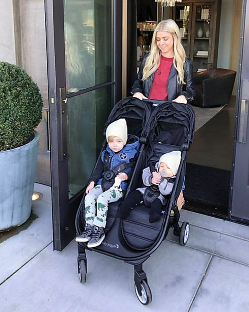 Baby Jogger City Tour2 Double Stroller - Pitch Black - Light and Compact! Double Pushchairs